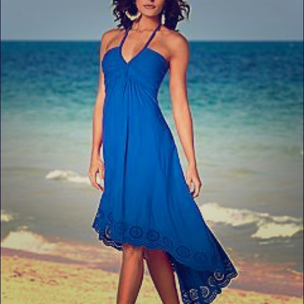 High low halter blue Venus dress size small